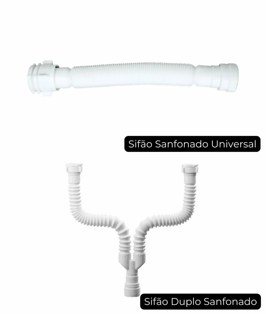 Sifao sanfonado universal e sifao duplo